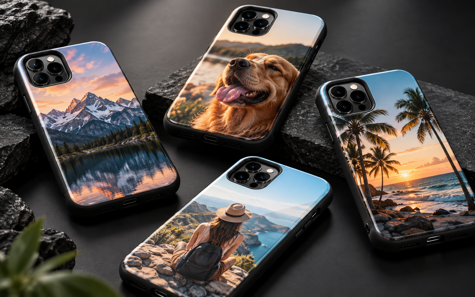 Voorbeeld van bedrukte telefoonhoesjes
